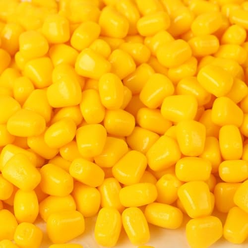 100-Piece Silicone Corn-Flavored Soft Baits, Floating Corn Kernels, Carp Fishing Fake Baits, Bionic Rubber Fishing Lures 0.43in/1.1cm 0.015oz/0.43g