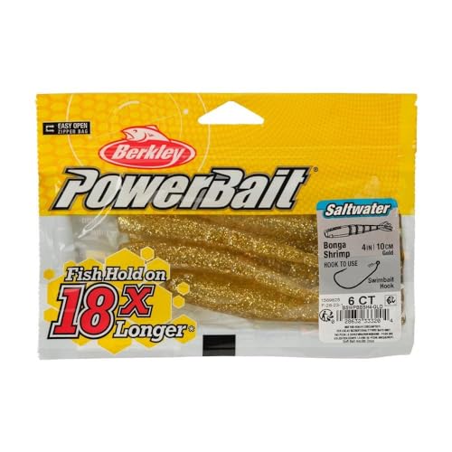 Berkley Berkley PowerBait Saltwater Bonga Shrimp - color: Gold