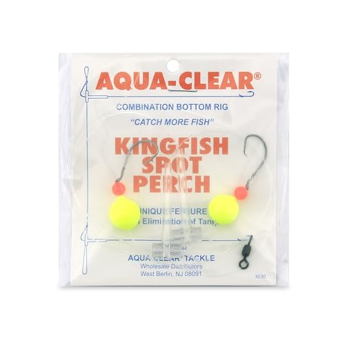 Aqua-Clear Hi-Lo Combo Rig - Bead/Float - color: Red/Chartreuse, style: Demon Circle