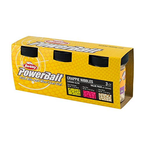 Berkley PowerBait Crappie Nibbles Dough Fishing Bait - color: Assorted 3 Pk