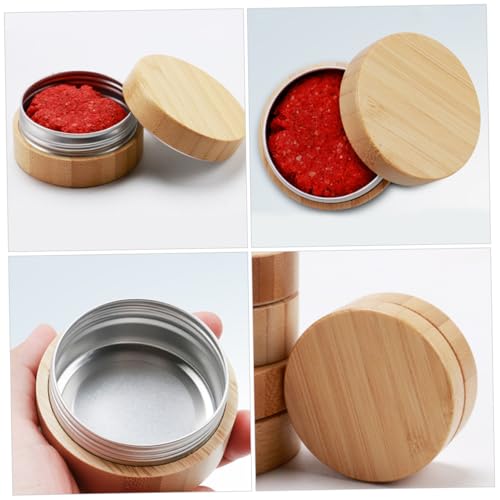 Bait Box Small Fishing Lure Container for Live Earthworm Storage Portable Bait Case Fishing Tackle Organizer for Outdoor 2.24 X 2.24 X 1.14 in