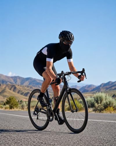 Zylioo XXL Balaclava Mask for Big Heads, Breathable Sun Hood | Roomier 2XL Fit-Cooling mesh fabric helps release heat while giving full head and neck coverage for rides and trails. - color: Light Gray