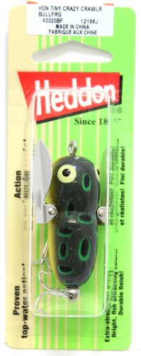 Heddon Crazy Crawler Wild-Action Topwater Fishing Lure - color: Bullfrog, size: Tiny Crazy Crawler (1/4 oz)
