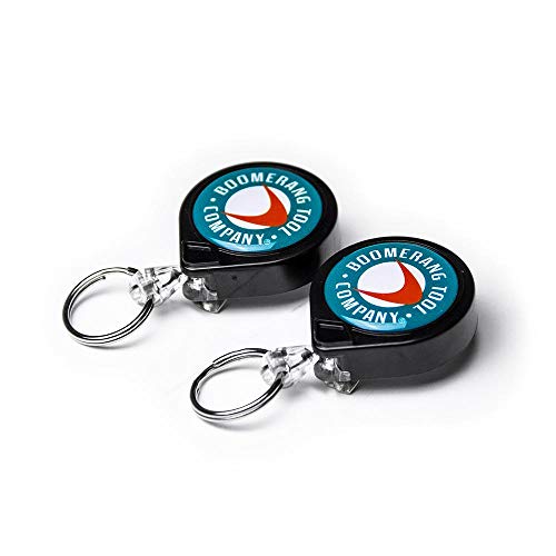 Boomerang Tool Company Fishing Zinger Duo, 36 inch Nylon Cord, Split Ring, Pin Attachment, Black