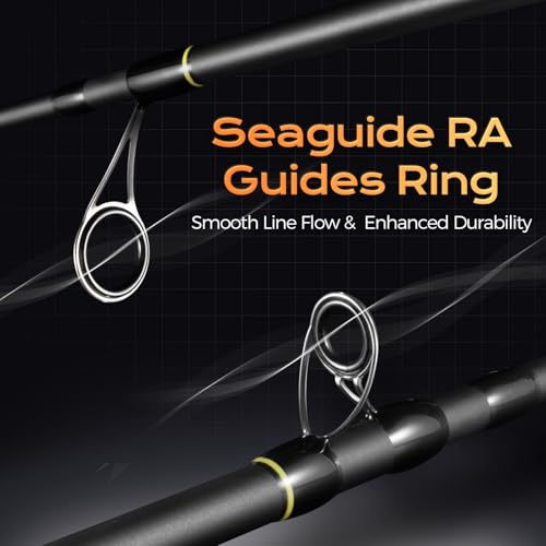 HANDING M1 Travel Fishing Rod 5/6-Piece Travel Spinning & Casting Rod | Travel Bass Fishing Rod Medium/Medium Heavy Power for Largemouth Smallmouth Spotted Bass Walleye Perch and Other Freshwater - size: 6'- Medium - Fast - 5pcs, style: Spinning