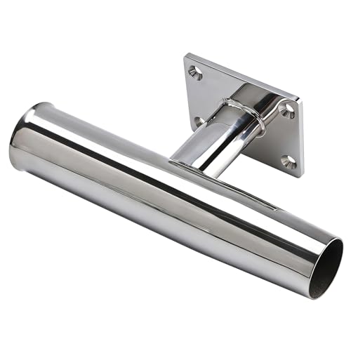YaeMarine 2/4Pcs Tournament Style Stainless Steel Wall /Transom Mount Rod Holders for Marine Boat - style: 90 Degree-4pcs