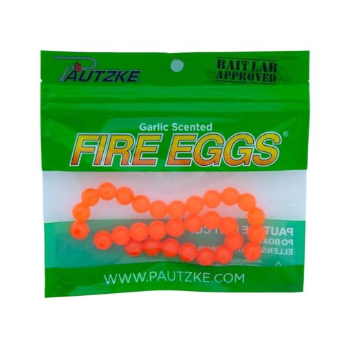 Pautzke Bait FEGG/ORG: Fire Egg, Orange, 30 Ct