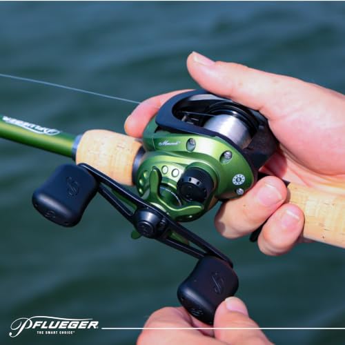 Pflueger Monarch Low Profile Baitcast Fishing Reel - style: Right-handed - Clam