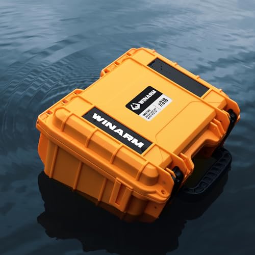Fishing Reels Storage Case 15 Inches,Heavy Duty Waterproof Fishing Wheel Protective Hard Case, Tackle Collection Holder Box, 9pcs Adjustable Shockproof Dividers (Black with mesh bag) - color: Black with mesh bag