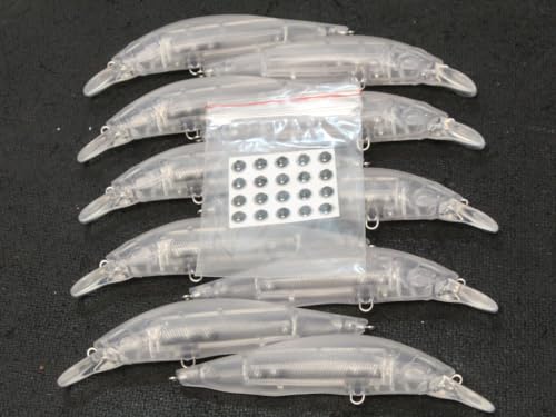 10 Blank Unpainted Minnow Crankbait Topwater Lipless Jerkbait Fishing Lures V5 - color: UPM296P10