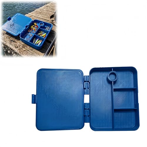 Pocket Tackle Box with Clip, Compact Fishing Tackle Storage Case for Hooks Lures Sinkers Swivels, Portable Pocket Organizer for Kayak Hiking Fishing