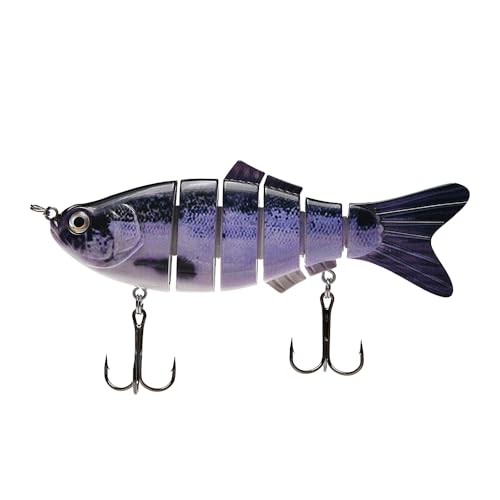 Large Multi Jointed Fishing Lures Bait,Big Giant Fishing Bass Lures,Crankbaits Swimbaits with Treble Hook - color: A5-7.87",4oz