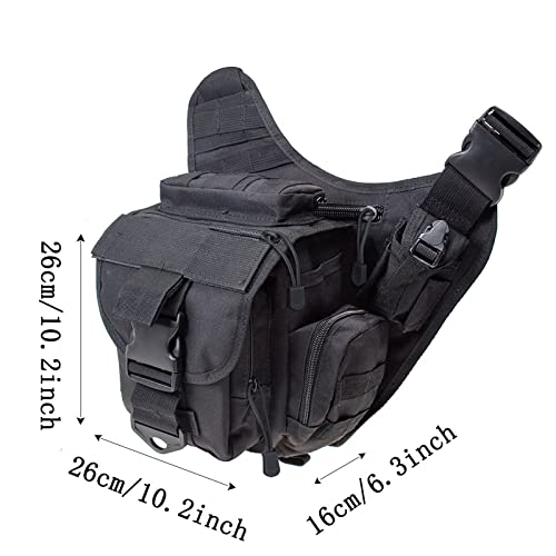 G4Free Multi-functional Tactical Messenger Bag Utility Pouch Versipack - color: Black