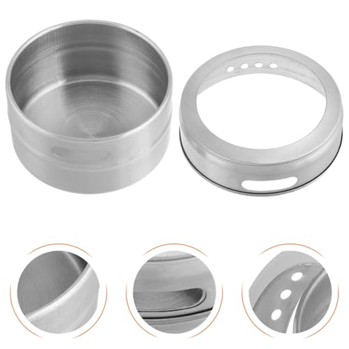 SUPVOX Stainless Steel Fishing Bait Box for Maggots and Portable Multi-Function Storage Case Durable Container for Outdoor Fishing Supplies