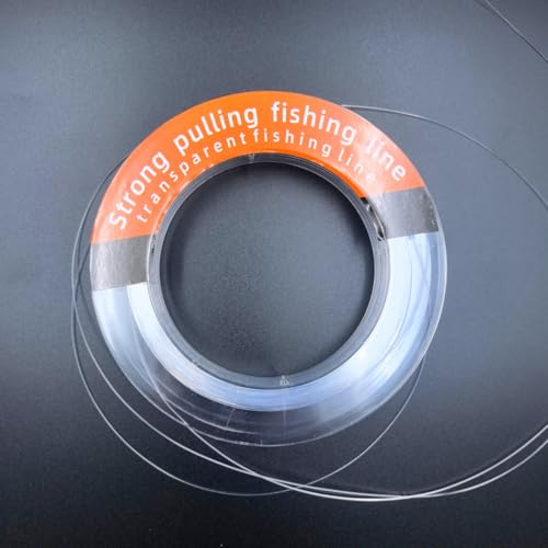 Clear Fishing Line, Monofilament Fishing Line for Hanging Strong Wire Invisible Nylon Line for Hanging Balloons, Wreath, Pictures, Crafts, Decorations, Suitable for Beads Sewing