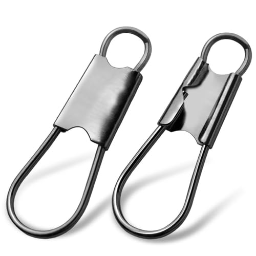 150pcs 3 Sizes Fishing Interlock Snaps Stainless Steel Safety Snap Fishing Clip Saltwater Freshwater Quick Change Fast Clip Connector Angler Gift
