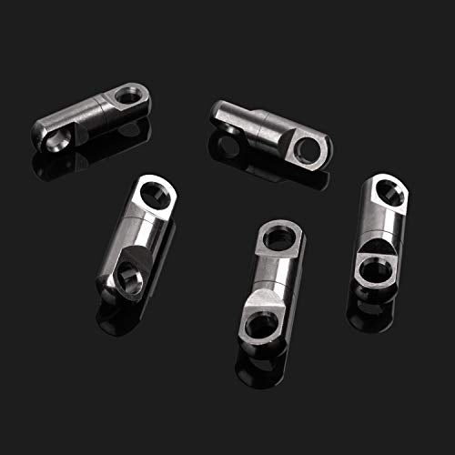 AGOOL Heavy Duty Fishing Swivels Saltwater Stainless Steel High Strength Fishing Heavy Swivels Connectors Copper Barrel Swivels Fishing Tackles for Big Game Sea Ocean Fishing - size: 617lb-5pcs