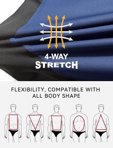 Little Donkey Andy Men's Lightweight Softshell Vest, Windproof Sleeveless Jacket for Running, Hiking, Cycling, Golf - color: Ink Blue, size: Small