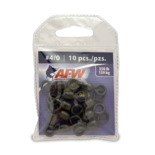American Fishing Wire Brass Swivels - size: 10 Pieces, 350 Pound Test