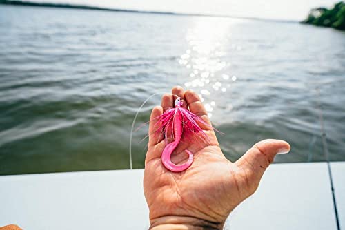 Berkley Gulp! Grub Saltwater Fishing Soft Bait - color: Pink, size: 4"