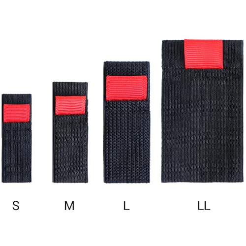 Fishing Spool Belt Fishing Bag for Protection 4X | Wear-resistant Reel Protection Belt Band, Tackle Ties, Outdoor Equipment for Anglers - size: Medium