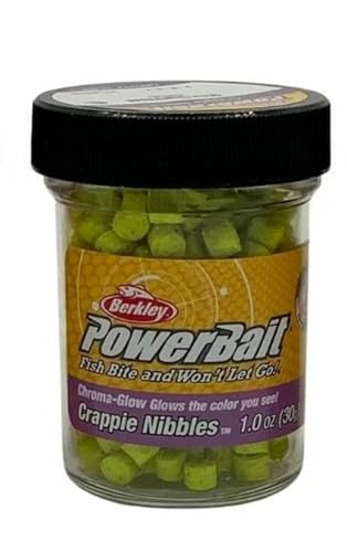 Berkley PowerBait Crappie Nibbles Dough Fishing Bait - color: Glow/Chartreuse
