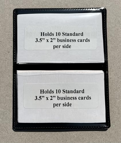 StoreSMART Black Folding Business Card Holders - 25 Pack - Polypropylene Plastic (RPP2915BK25) - color: Black, size: 25-Pack