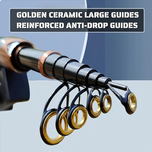 Telescopic Lure Fishing Rod – Portable Carbon Fiber Casting & Spinning Rod with EVA Handle, Large Ceramic Guides, Travel-Friendly Short Collapsed Length