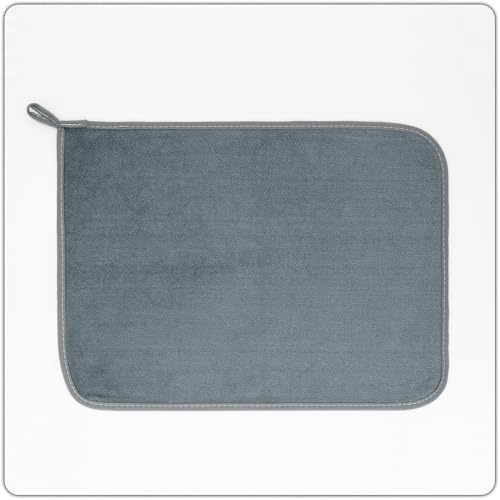 mayoken® 9 Pack Gray Fishing Towels with Clips & Zinger Retractors, Quick-Dry Absorbent Microfiber Bait Towels for Fishing, Boating, Kayaking, Camping & Hiking - color: 9pcs-gray