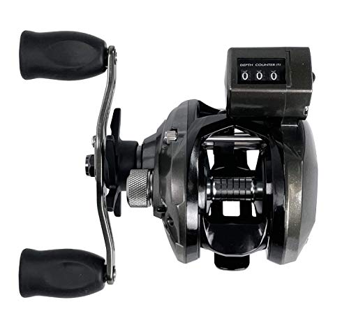 Okuma Convector Low Profile Line Counter Graphite Frame Trolling Reel - size: One Size, style: Cv-163dlx: 180yds-12lb, 6.3:1