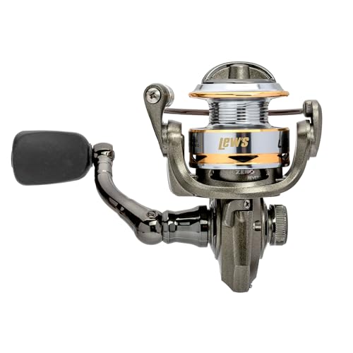 Lew's Laser Lite Spinning Fishing Reel, 6+1 Bearings, Graphite Frame and Sideplate, Speed Lube, Multi-Disc Drag - size: 50 (Clam Packaging)