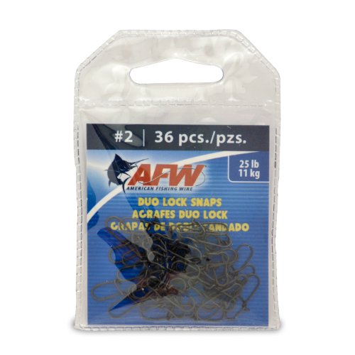 AFW American Fishing Wire Duo Lock - size: 36 Pieces, 25 Pound Test