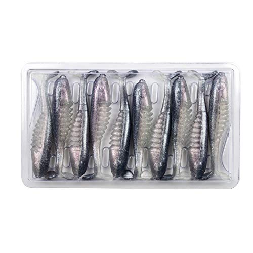 Bobby Garland Slab Hunt'R Soft Plastic Crappie Fishing Lure, 2.25 Inches, Pack of 10 - color: Live Minnow
