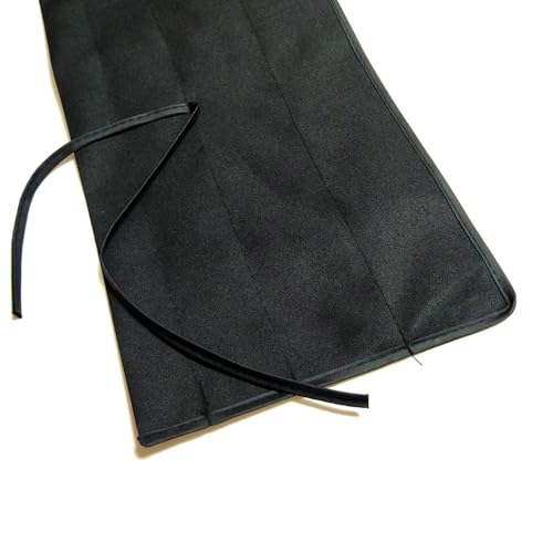 KALAVARMA Fly Rod Bag 100% Cotton Bag for fly 4 section rod Black color cloth 2pcs (11ft) - size: 11ft