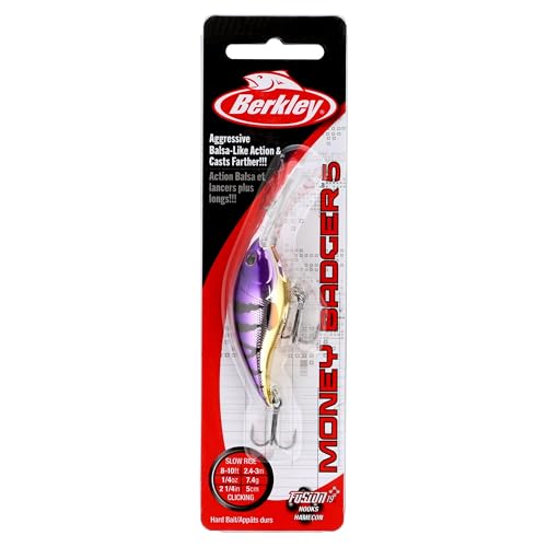 Berkley Money Badger Fishing Hard Bait - color: Viking Perch, size: 2.1 in - 5 (1/4 oz)