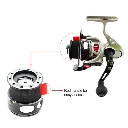 Fishing Spool Belt Fishing Bag for Protection 4X | Wear-resistant Reel Protection Belt Band, Tackle Ties, Outdoor Equipment for Anglers - size: LL