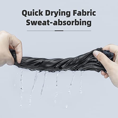 ROCKBROS Cooling Neck Gaiter Face Mask Fishing Scarf Face Cover for Men Women - color: Black 1