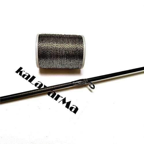 (8pcs*240yd) Kalavarma Rod Wrapping Thread for Fishing Rod Wrapping Thread Rod Building Repair - style: Metallic klm043