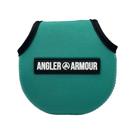 Angler Armour Baitcast Reel Cover | Baitcaster Sleeve | Fishing Reel Pouch | Low Profile Baitcasting Reel Protector | Neoprene Reel Case | 50 100 200 Series Baitcast Covers - color: Lagoon Seafoam