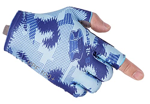 Seibertron S.P.S.G-2 UPF100+ Sun/UV Protection Fishing Adult & Youth Glove - color: blue, size: XS Youth