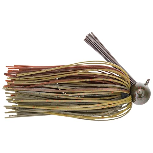 Strike King Tour Grade Football Jig Bait - color: 46 - Green Pumpkin, size: 0.375 ounce
