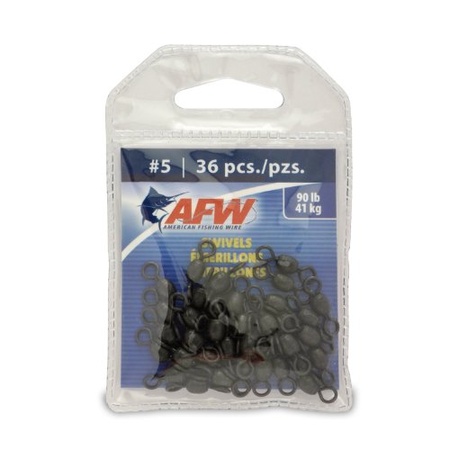 American Fishing Wire Brass Swivels - size: 36 Pieces, 90 Pound Test