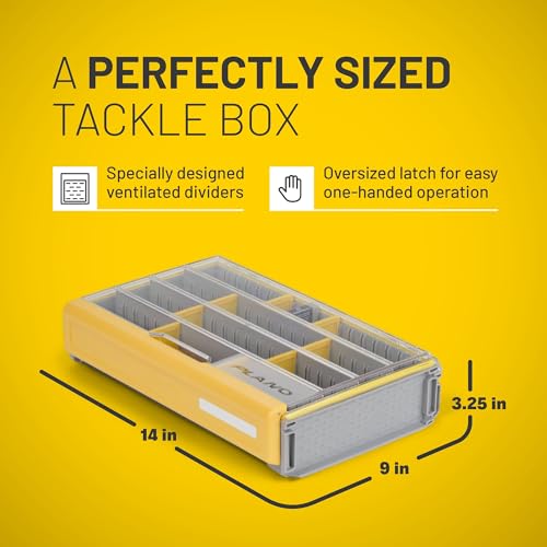 Plano EDGE 3700 Premium Deep Tackle Utility Box, Clear and Yellow, Waterproof and Rust-Resistant Bait and Terminal Tackle Storage Organization Box - style: 3700 Deep