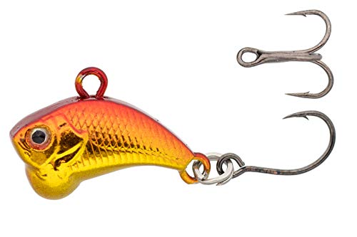 Z-Viber Micro - Ultra Light and Ice Fishing Lure - Mini Lipless Crankbait - 1/16oz Rattle Bait (0.6") - color: Gold Fish