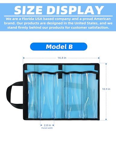 BLUEWING 5 Pockets Tackle Storage Bag for 6in Trolling Lure - style: Model B - 5 Pack 6in Lure