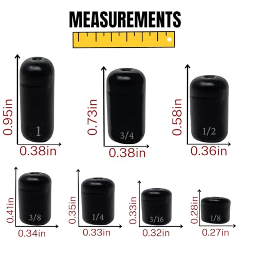 Reaction Tackle Tungsten Barrel Weights for Bass Fishing - Egg Shaped Carolina Rig Sinkers - Size Stamped Freshwater and Saltwater - color: Green Pumpkin, size: 3/8 Oz (6-Pack)