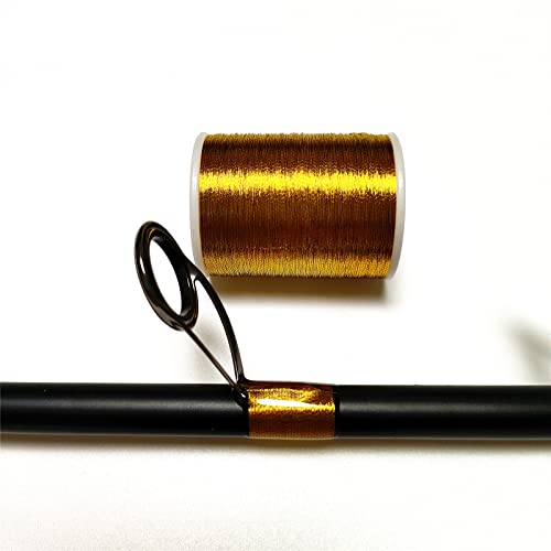 (8pcs*240yd) Kalavarma Rod Wrapping Thread for Fishing Rod Wrapping Thread Rod Building Repair - style: Metallic klm012