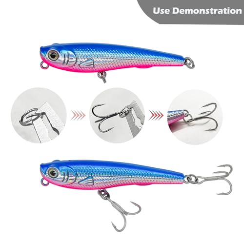Treble Fishing Hooks 3X Strong 50PCS Triple Hooks Sharp Barbed Round Bend for Freshwater Saltwater Lures Fish - color: White, size: 4# 50pcs