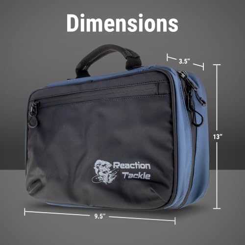 Reaction Tackle Deluxe Bait Binder, Water Resistant Soft Bait Storage System for Soft Plastics and Rigs with Zippered Sleeves, Splash-Proof Binder - size: Splash-Proof Binder