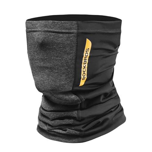 ROCKBROS Cooling Neck Gaiter Bandana Face Mask for Men Neck Gaiters Summer Half Face Scarf Cover Sun UV Protection - color: Sand Gray
